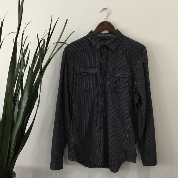 🔥 2/$30 Projekraw | Striped Dress Shirt - Picture 2 of 7